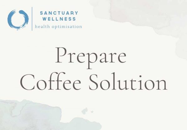 coffee solution for enema